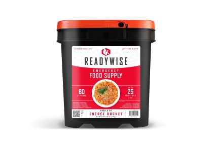 60 Serving Entrée Only Grab and Go Food Kit - One bucket has enough food for 1 person 2 servings per day for 30 days.